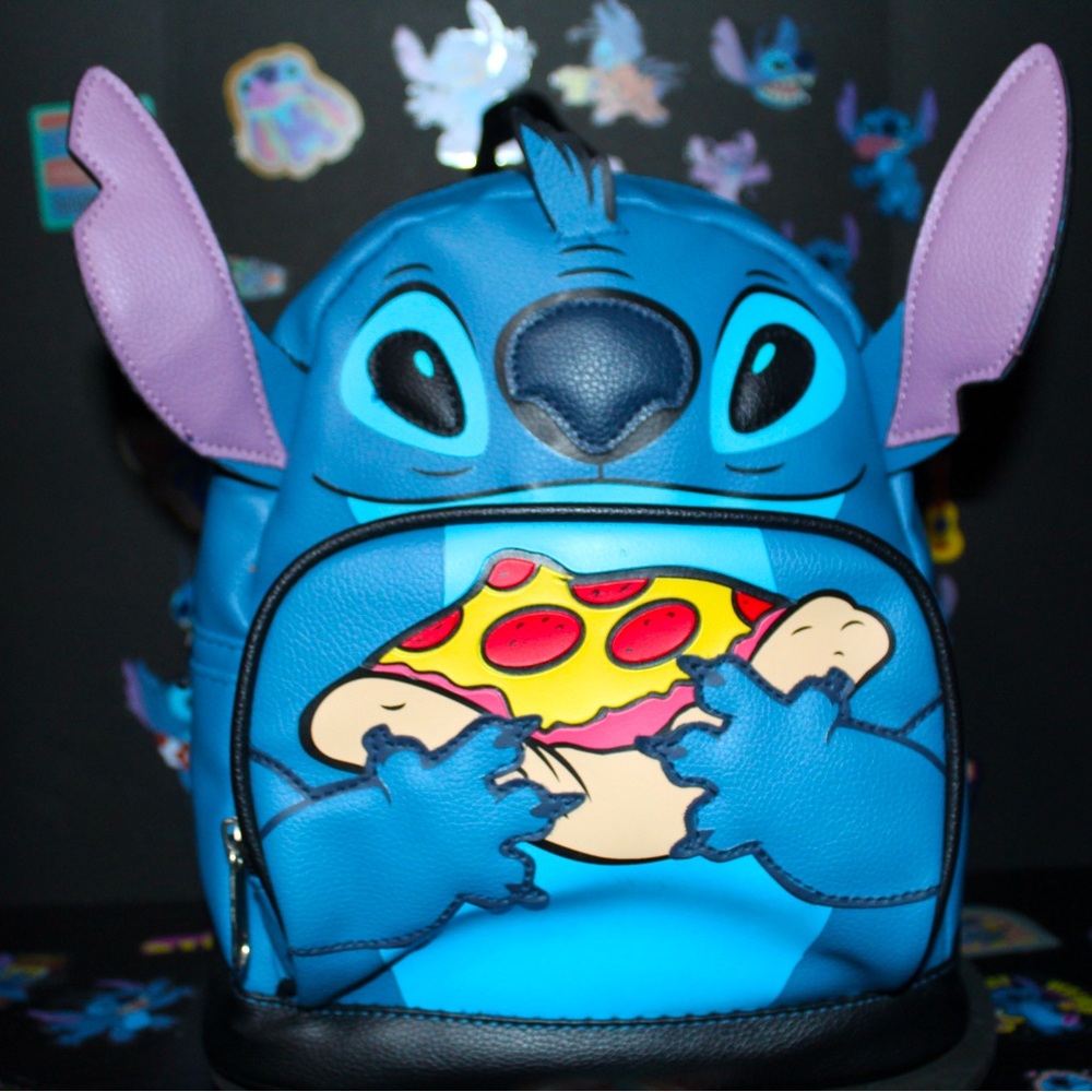 NEW! Bioworld Lilo & Stitch Mini Backpack Blue Bag Wallet